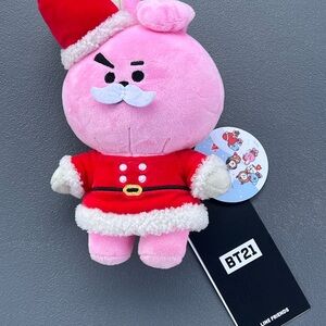 BT21 Pink Santa Plush Toy